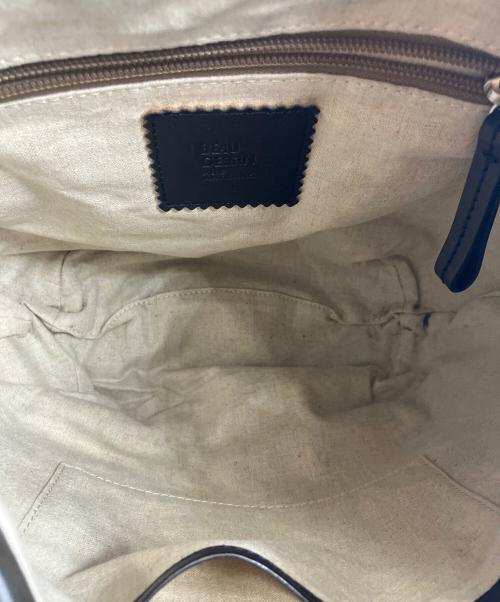 BEAU DESSIN（ボーデッサン）BEAU DESSIN (ボーデッサン) レザートートバッグ ブラックの古着・服飾アイテム