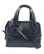 ANDERSEN BAGアンデルセンバッグ）の古着「レザーミニボストンバッグ」｜ブラック
