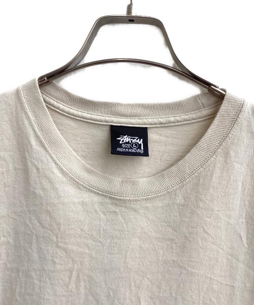 stussy（ステューシー）stussy (ステューシー) プリントTシャツ ベージュ サイズ:Lの古着・服飾アイテム