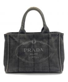 PRADA（プラダ）の古着「ハンドバッグ カナパ」｜ブラック