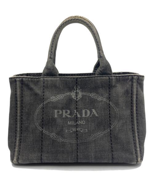 PRADA（プラダ）PRADA (プラダ) ハンドバッグ カナパ ブラックの古着・服飾アイテム