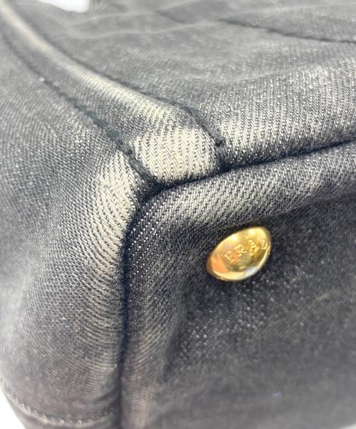 PRADA（プラダ）PRADA (プラダ) ハンドバッグ カナパ ブラックの古着・服飾アイテム