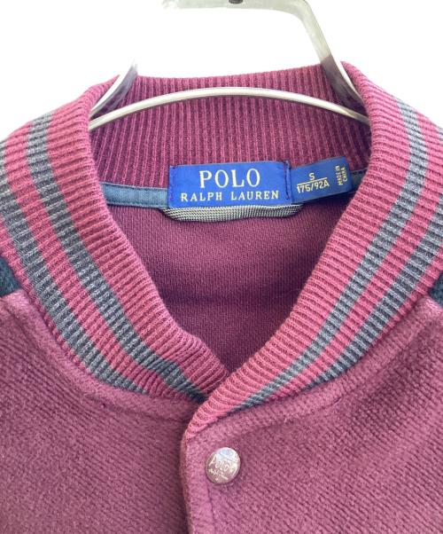 POLO RALPH LAUREN（ポロ・ラルフローレン）POLO RALPH LAUREN (ポロ・ラルフローレン) スタジャン ボルドー×ブラック サイズ:SIZE Sの古着・服飾アイテム