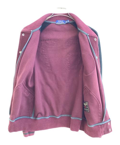 POLO RALPH LAUREN（ポロ・ラルフローレン）POLO RALPH LAUREN (ポロ・ラルフローレン) スタジャン ボルドー×ブラック サイズ:SIZE Sの古着・服飾アイテム