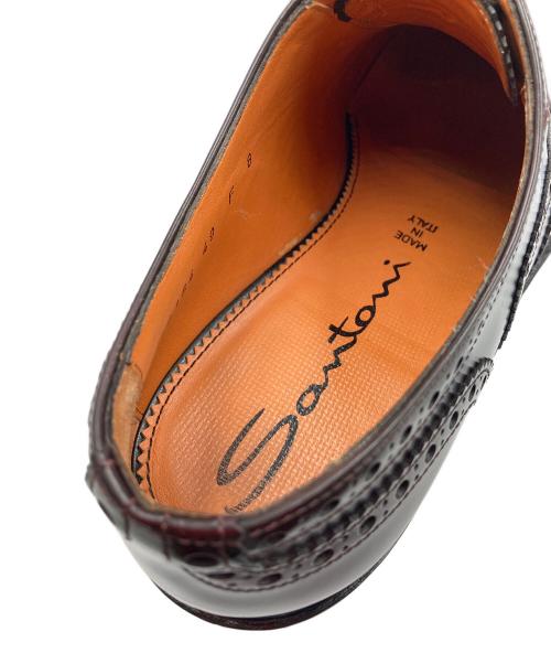 Santoni（サントーニ）Santoni (サントーニ) ウィングチップシューズ ブラウン サイズ:8の古着・服飾アイテム