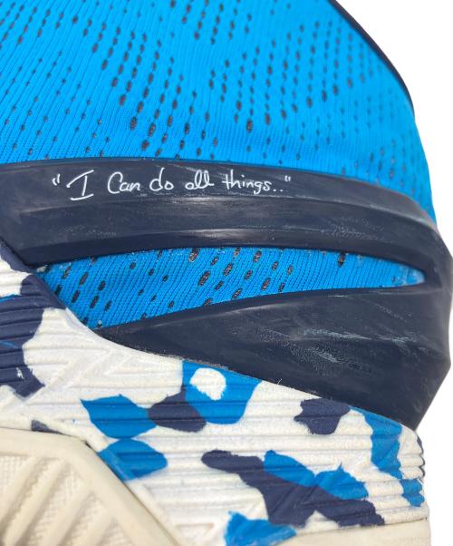 UNDER ARMOUR（アンダーアーマー）UNDER ARMOUR (アンダーアーマー) ハイカットスニーカー Curry 2 'Haight Street' ブルー×ホワイト サイズ:USA 8.5の古着・服飾アイテム