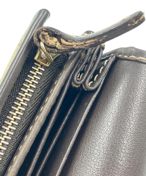 GUCCI（グッチ）GUCCI (グッチ) GGキャンバス長財布 ベージュの古着・服飾アイテム