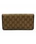 GUCCI (グッチ) GGキャンバス長財布 ベージュ：12000円