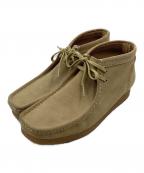 CLARKSクラークス）の古着「ワラビーブーツ」｜ベージュ
