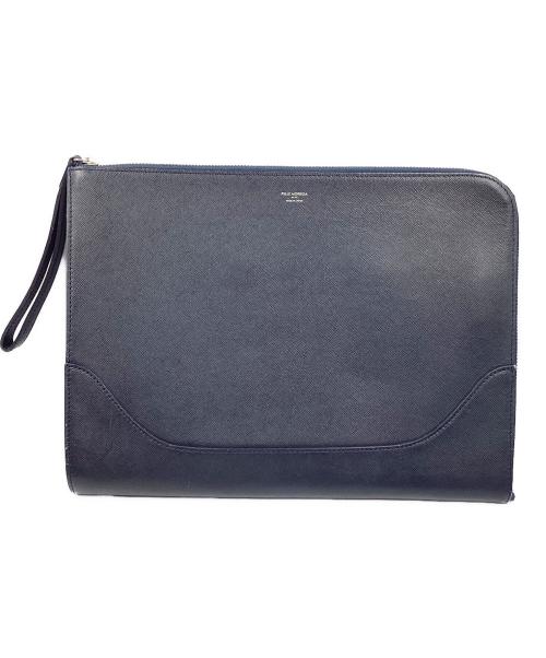 PELLE MORBIDA（ペッレモルビダ）PELLE MORBIDA (ペッレモルビダ) クラッチバッグ キャピターノ ブラックの古着・服飾アイテム