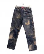 SUPREMEシュプリーム）の古着「ARCHIVE DENIM JACQUARD REGULAR JEAN」｜マルチカラー