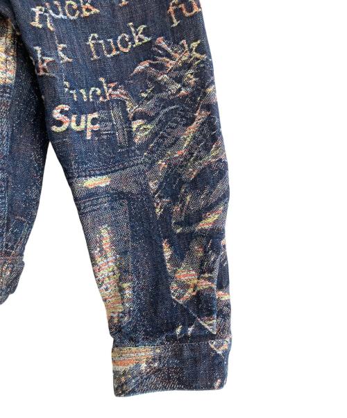 SUPREME（シュプリーム）SUPREME (シュプリーム) ARCHIVE DENIM JACQUARD TRUCKER JACKET マルチカラー サイズ:SIZE Mの古着・服飾アイテム