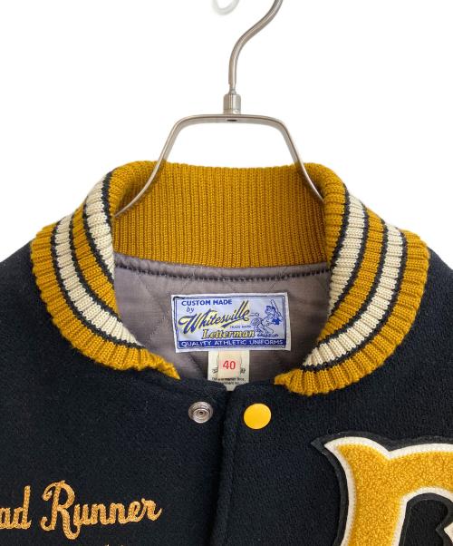 whitesville（ホワイツビル）whitesville (ホワイツビル) スタジャン ブラック サイズ:SIZE 40の古着・服飾アイテム