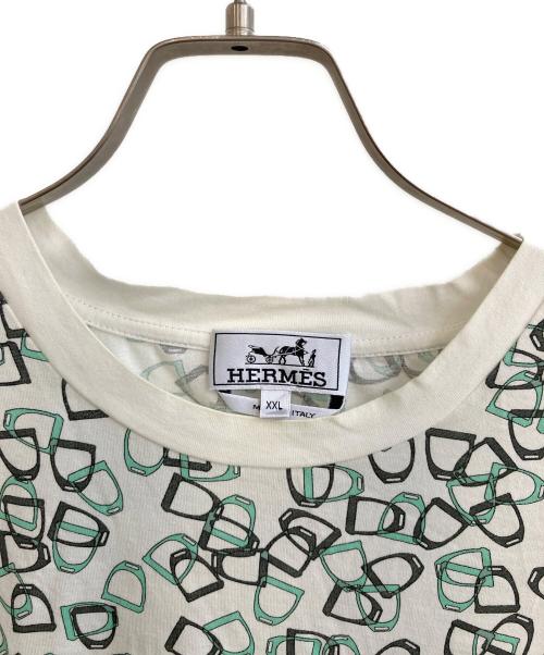 HERMES（エルメス）HERMES (エルメス) エトリエプリントTシャツ ホワイト サイズ:SIZE XXLの古着・服飾アイテム