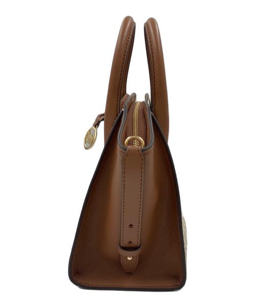 MICHAEL KORS（マイケルコース）MICHAEL KORS (マイケルコース) 2WAYバッグ ブラウン×ホワイトの古着・服飾アイテム
