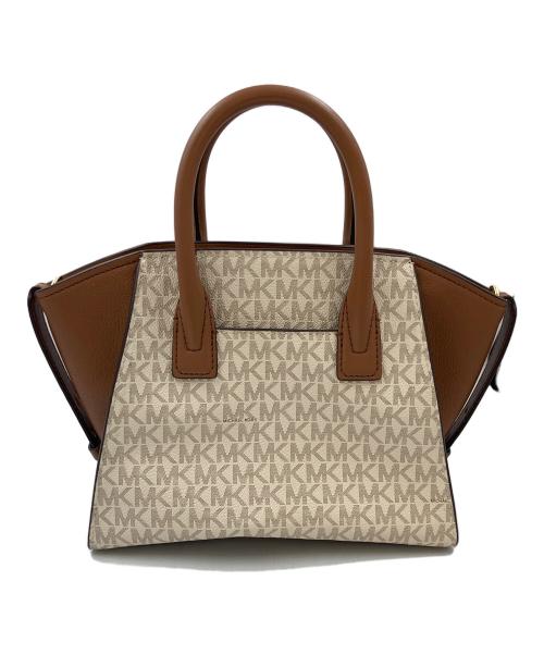 MICHAEL KORS（マイケルコース）MICHAEL KORS (マイケルコース) 2WAYバッグ ブラウン×ホワイトの古着・服飾アイテム