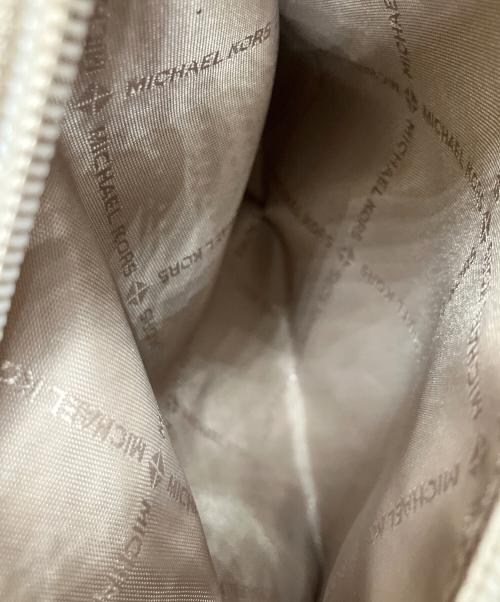 MICHAEL KORS（マイケルコース）MICHAEL KORS (マイケルコース) 2WAYバッグ ブラウン×ホワイトの古着・服飾アイテム