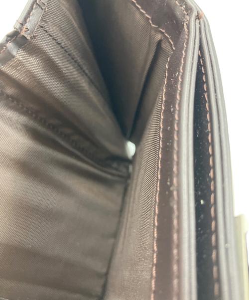 BALENCIAGA（バレンシアガ）BALENCIAGA (バレンシアガ) BBロゴ3つ折り財布 ブラウン×ベージュ 未使用品の古着・服飾アイテム