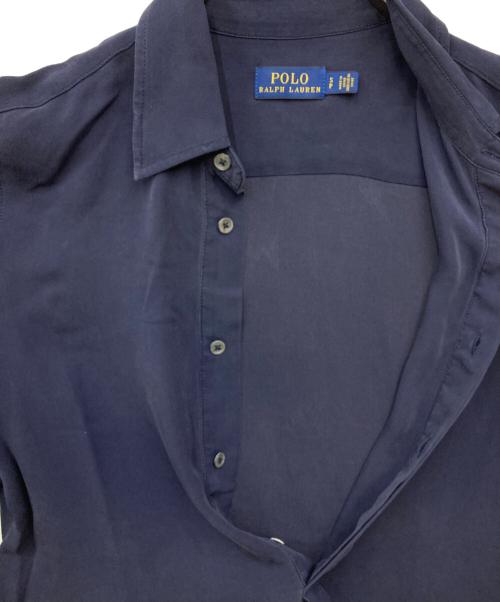 POLO RALPH LAUREN（ポロ・ラルフローレン）POLO RALPH LAUREN (ポロ・ラルフローレン) 長袖ブラウス ネイビー サイズ:SIZE Sの古着・服飾アイテム