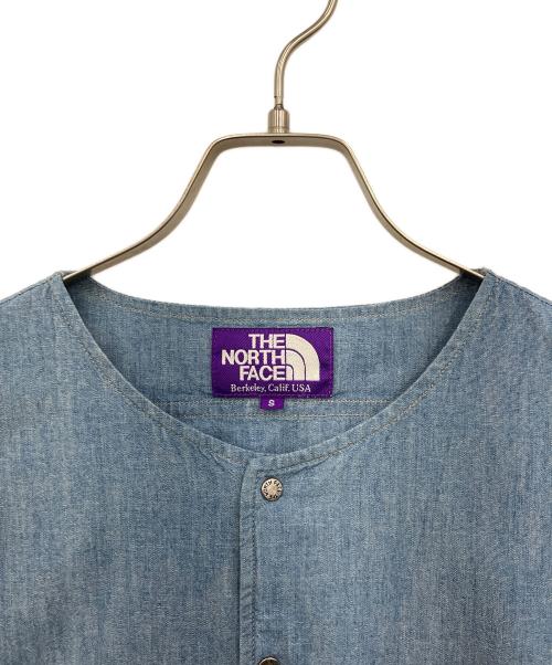 THE NORTHFACE PURPLELABEL（ザ・ノースフェイス パープルレーベル）THE NORTHFACE PURPLELABEL (ザ・ノースフェイス パープルレーベル) 長袖シャツ ブルー サイズ:SIZE Sの古着・服飾アイテム