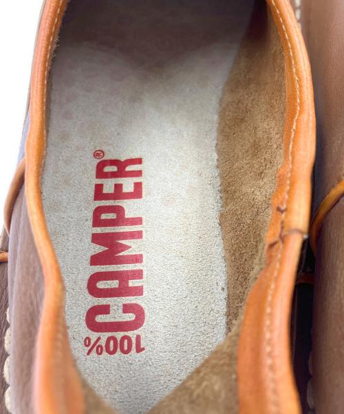 CAMPER（カンペール）CAMPER (カンペール) レザースリッポン KRYPTON CUBA ブラウン サイズ:40の古着・服飾アイテム