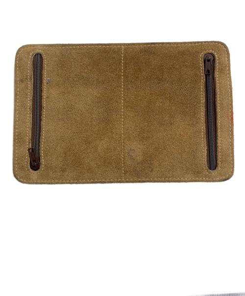LOEWE（ロエベ）LOEWE (ロエベ) アナグラム型押しスエードポーチ ブラウンの古着・服飾アイテム