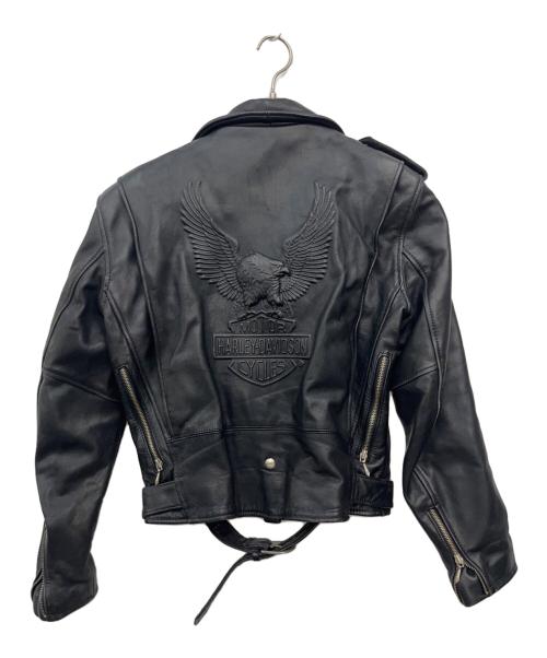 HARLEY-DAVIDSON（ハーレーダビッドソン）HARLEY-DAVIDSON (ハーレーダビッドソン) ライダースジャケット ブラック サイズ:SIZE 36の古着・服飾アイテム
