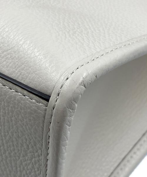 COACH（コーチ）COACH (コーチ) 2WAYバッグ　スミストート CM067 アイボリー×ブラウンの古着・服飾アイテム