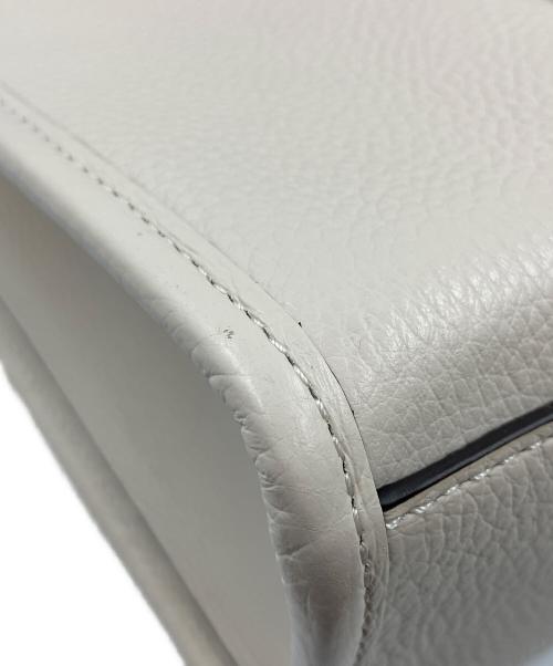 COACH（コーチ）COACH (コーチ) 2WAYバッグ　スミストート CM067 アイボリー×ブラウンの古着・服飾アイテム