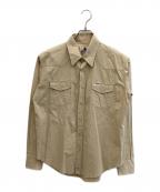 BAPE BY A BATHING APEベイプバイアベイシングエイプ）の古着「ウエスタンシャツ」｜ベージュ