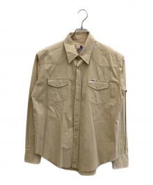 BAPE BY A BATHING APE（ベイプバイアベイシングエイプ）の古着「ウエスタンシャツ」｜ベージュ