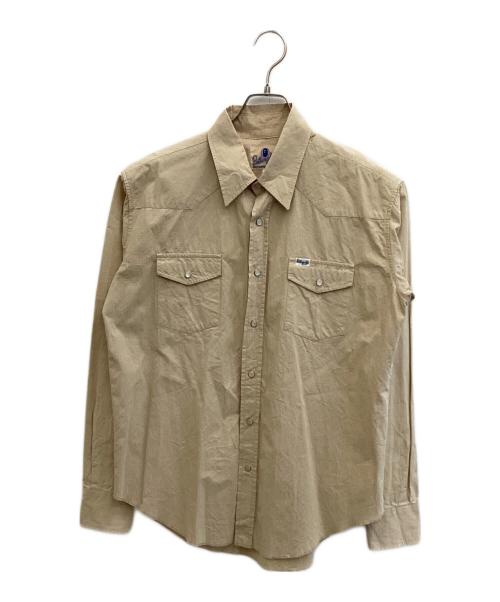 BAPE BY A BATHING APE（ベイプバイアベイシングエイプ）BAPE BY A BATHING APE (ベイプバイアベイシングエイプ) ウエスタンシャツ ベージュ サイズ:SIZE Lの古着・服飾アイテム