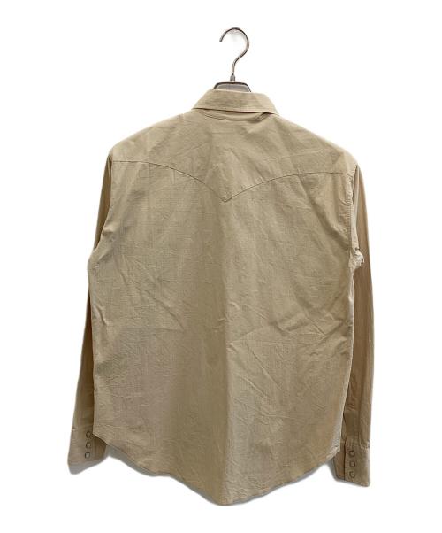BAPE BY A BATHING APE（ベイプバイアベイシングエイプ）BAPE BY A BATHING APE (ベイプバイアベイシングエイプ) ウエスタンシャツ ベージュ サイズ:SIZE Lの古着・服飾アイテム