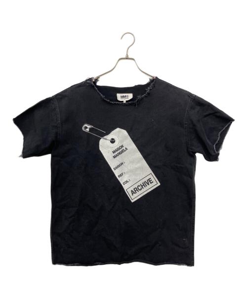 MM6 Maison Margiela（エムエムシックスメゾンマルジェラ）MM6 Maison Margiela (エムエムシックスメゾンマルジェラ) 半袖カットソー ブラック サイズ:SIZE Mの古着・服飾アイテム