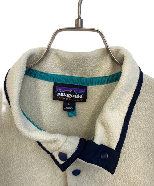 Patagonia SYNCHILLA（パタゴニア シンチラ）Patagonia SYNCHILLA (パタゴニア シンチラ) ライトウェイト・シンチラ・スナップT・プルオーバー ベージュ サイズ:SIZE Lの古着・服飾アイテム
