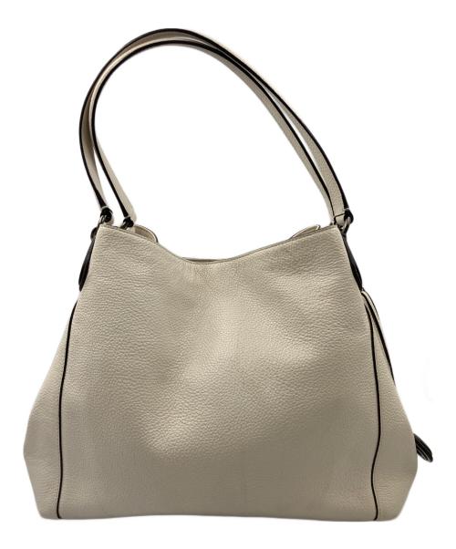 COACH（コーチ）COACH (コーチ) レザートートバッグ ホワイトの古着・服飾アイテム