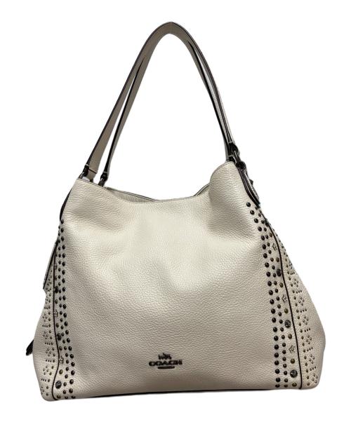 COACH（コーチ）COACH (コーチ) レザートートバッグ ホワイトの古着・服飾アイテム