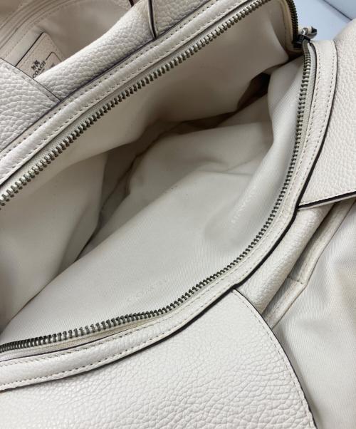 COACH（コーチ）COACH (コーチ) レザートートバッグ ホワイトの古着・服飾アイテム
