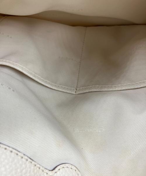 COACH（コーチ）COACH (コーチ) レザートートバッグ ホワイトの古着・服飾アイテム