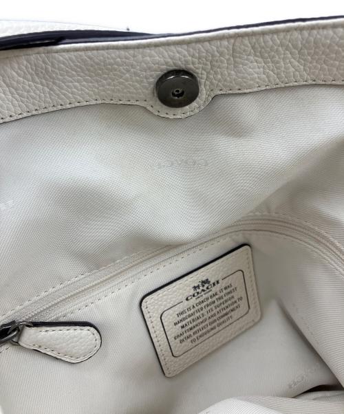 COACH（コーチ）COACH (コーチ) レザートートバッグ ホワイトの古着・服飾アイテム