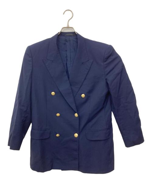Burberry's（バーバリーズ）Burberry's (バーバリーズ) 金釦ダブルブレザー ネイビー サイズ:11号の古着・服飾アイテム