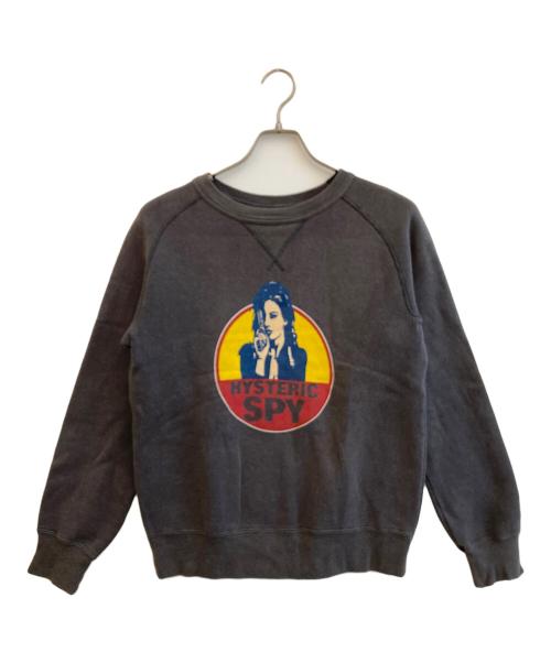 Hysteric Glamour（ヒステリックグラマー）Hysteric Glamour (ヒステリックグラマー) プリントスウェット グレー サイズ:SIZE FREEの古着・服飾アイテム