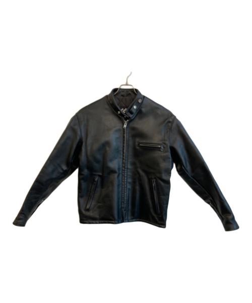 Schott（ショット）Schott (ショット) レザーライダースジャケット ブラック サイズ:SIZE 42の古着・服飾アイテム