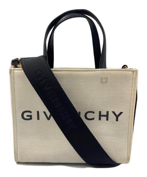 GIVENCHY（ジバンシィ）GIVENCHY (ジバンシィ) 2WAYバッグ G-TOTE MINI ホワイト×ブラックの古着・服飾アイテム