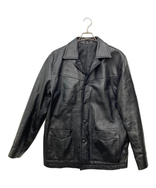 AVIREX（アヴィレックス）AVIREX (アヴィレックス) ラムレザージャケット ブラック サイズ:SIZE Lの古着・服飾アイテム
