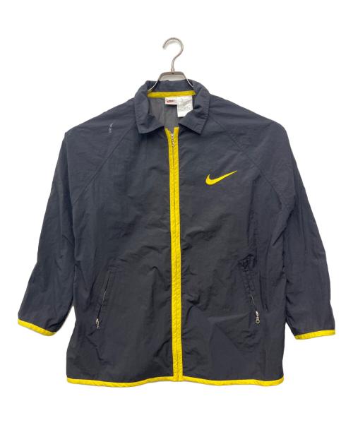 NIKE（ナイキ）NIKE (ナイキ) ナイロンジャケット ブラック×イエロー サイズ:XLの古着・服飾アイテム