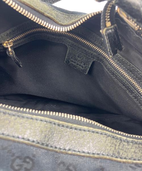 GUCCI（グッチ）GUCCI (グッチ) GGキャンバスワンショルダーバッグ ブラックの古着・服飾アイテム