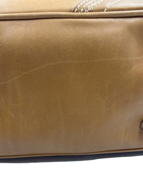 COACH（コーチ）COACH (コーチ) ミニボストンバッグ　ソーホーレザーラージサッチェル ショルダー ベージュの古着・服飾アイテム