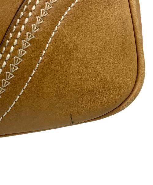COACH（コーチ）COACH (コーチ) ミニボストンバッグ　ソーホーレザーラージサッチェル ショルダー ベージュの古着・服飾アイテム
