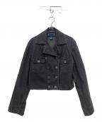 RALPH LAURENラルフローレン）の古着「ダブルデニムジャケット」｜ブラック